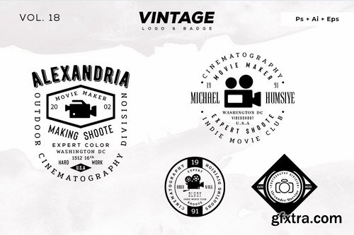 40 Vintage Logo & Badge Bundle Vol. 2