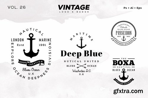 40 Vintage Logo & Badge Bundle Vol. 3