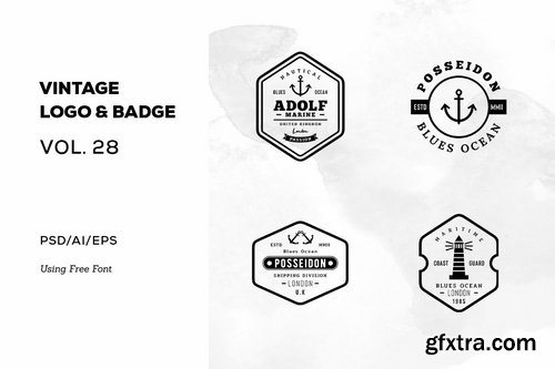 40 Vintage Logo & Badge Bundle Vol. 3