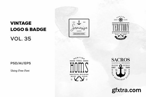 40 Vintage Logo & Badge Bundle Vol. 4