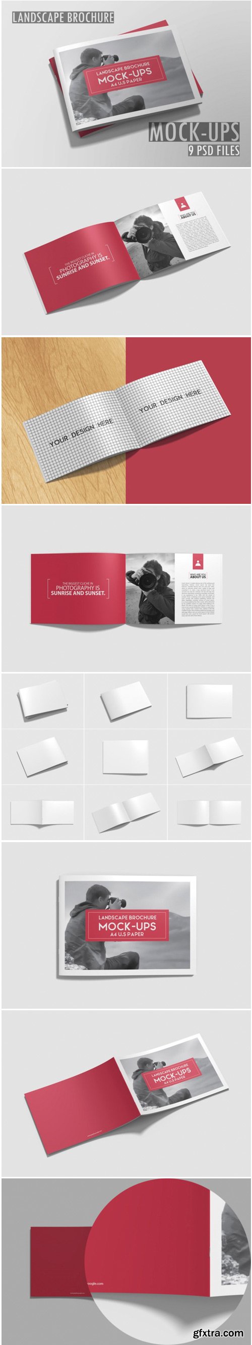 A4 Landscape Brochure Mockup 481569