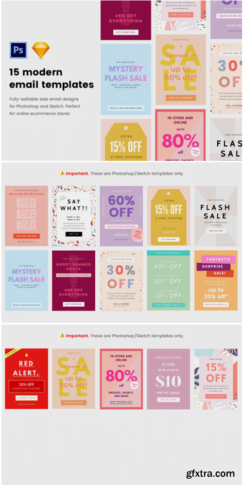 15 Modern Sale Email Templates (PSD) 1669416