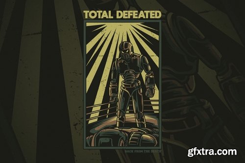 Total Defeated T-Shirt Design