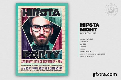 Hipsta Night Flyer Template