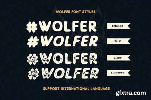 CM - Wolfer The Adventure Vintage Font 3984535