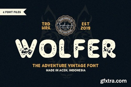 CM - Wolfer The Adventure Vintage Font 3984535