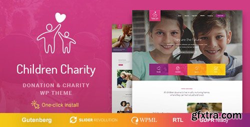 ThemeForest - Children Charity v1.0.8 - Nonprofit & NGO WordPress Theme with Donations - 20208839