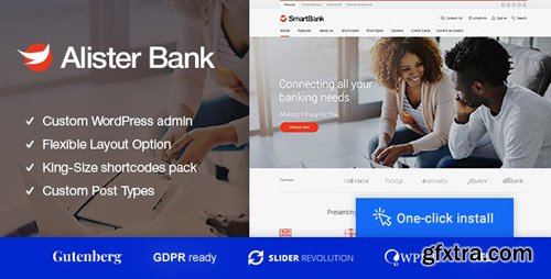 ThemeForest - Alister Bank v1.0.7 - Credits & Banking Finance WordPress Theme - 20768735