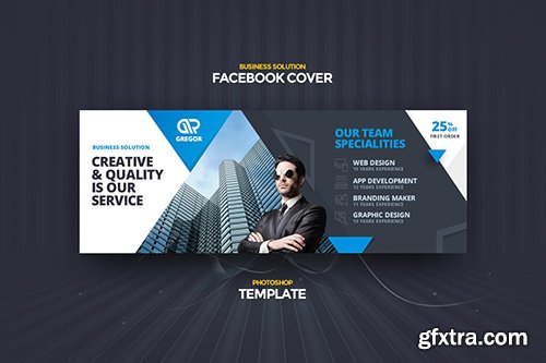Gregor Business Facebook Cover Template