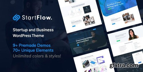 ThemeForest - Start Flow v1.1 - Startup and Creative Multipurpose WordPress Theme - 24096681