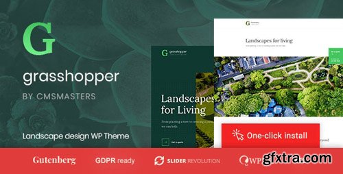 ThemeForest - Grasshopper v1.0.4 - Landscape Design and Gardening Services WP Theme - 22418703