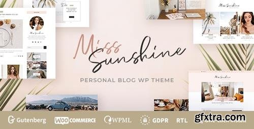 ThemeForest - Miss Sunshine v1.0.0 - Lifestyle & Beauty Women Blog - 23840170