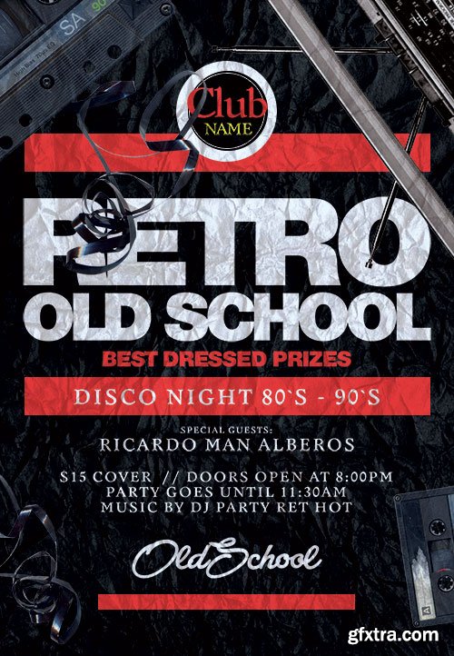 Retro - Premium flyer psd template