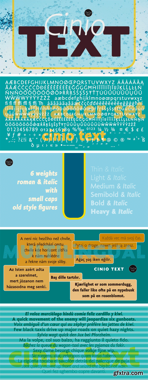 Cinio Text Font Family