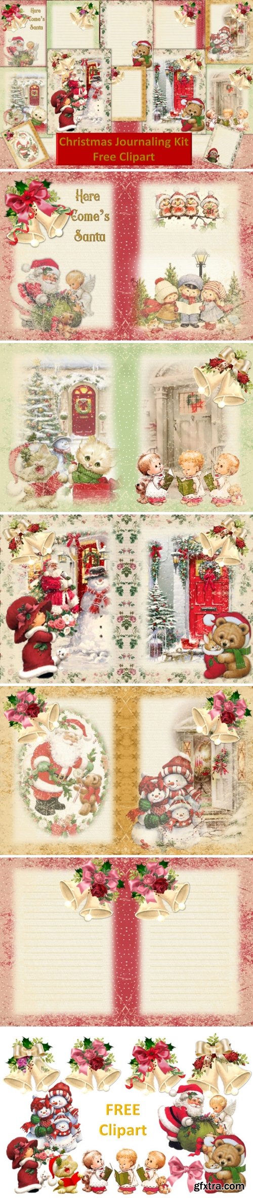 Christmas Junk Journal Kit Free Clipart 1669458