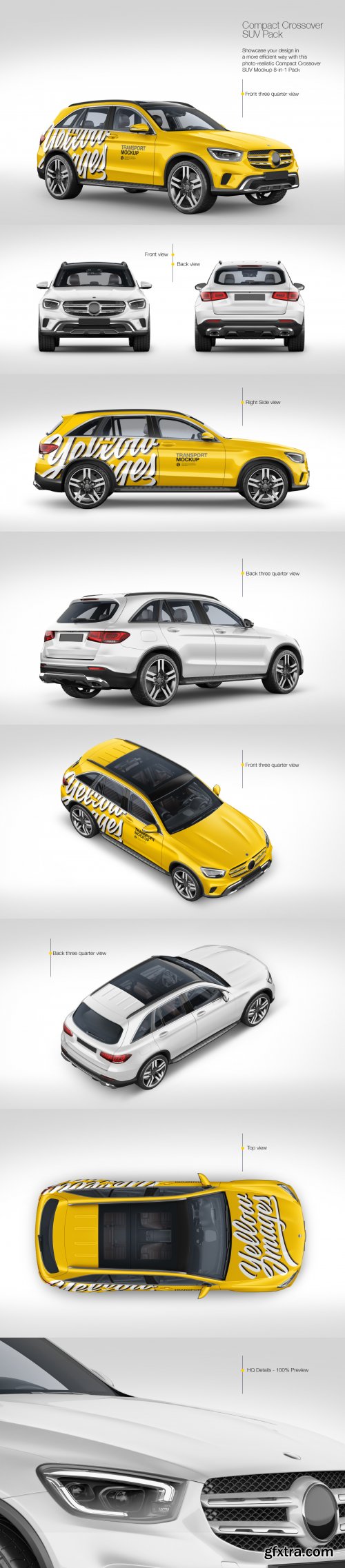 Compact Crossover SUV Mockup Pack 45740