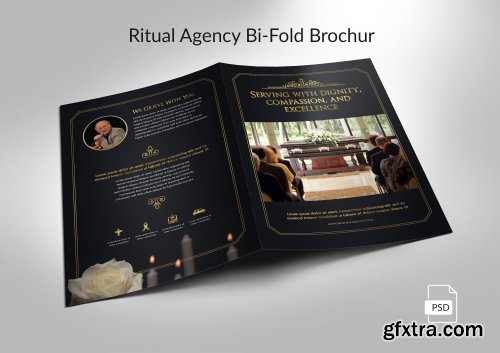 Ritual Agency Bi-Fold Brochur Template