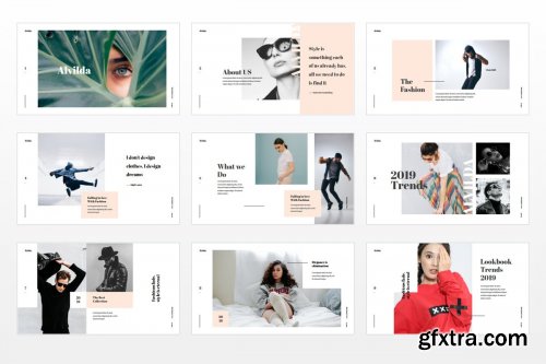 CreativeMarket - Alvilda Powerpoint Lookbook 3904585