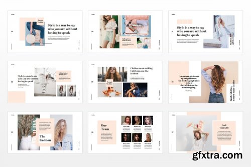 CreativeMarket - Alvilda Powerpoint Lookbook 3904585