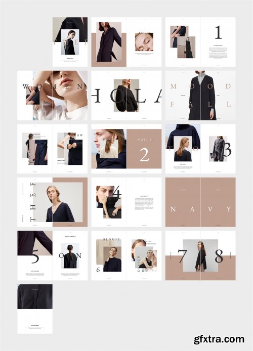 CreativeMarket - THEF Fashion Collection Lookbook 3904382  