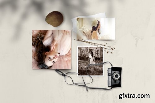 CreativeMarket - Realistic Mood Board Mockup -Vintage 3896841