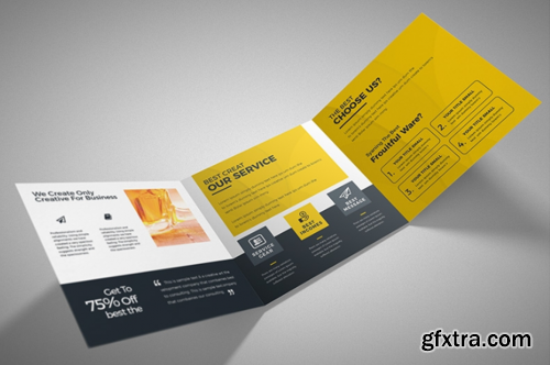 Corporate Square Trifold Brochure