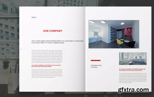 CreativeMarket - Modern Red Business Brochure 3910632