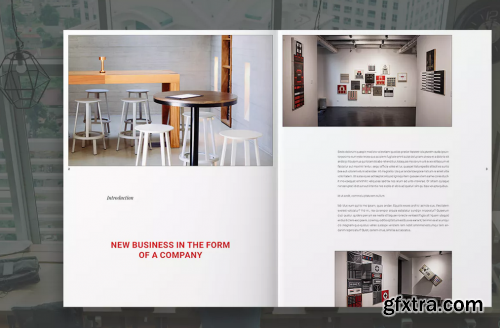 CreativeMarket - Modern Red Business Brochure 3910632