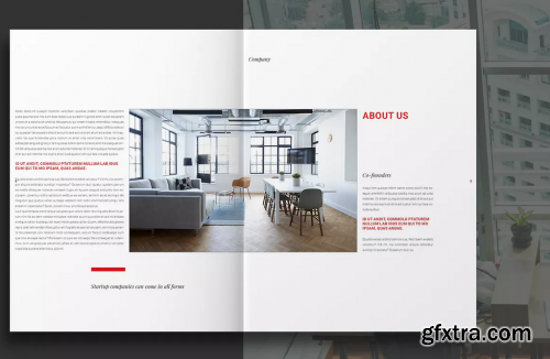 CreativeMarket - Modern Red Business Brochure 3910632