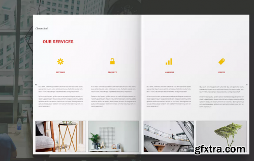 CreativeMarket - Modern Red Business Brochure 3910632