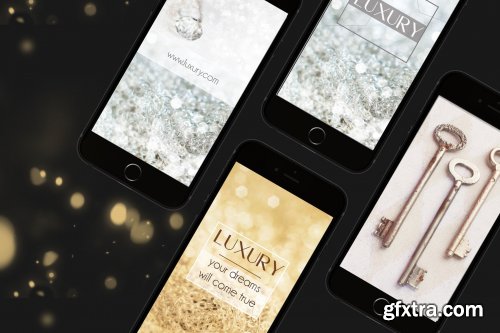 "Luxury" pack for social media, websites and other creative projects