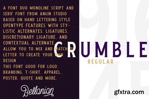 CreativeMarket - Bellonion Script ( font duo ) 3553145