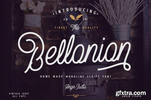 CreativeMarket - Bellonion Script ( font duo ) 3553145