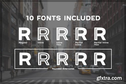 CreativeMarket - Provoke Inline Font 2543179