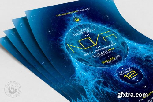 CreativeMarket - Electro Flyer Template V1 259261