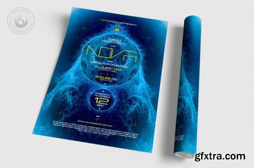 CreativeMarket - Electro Flyer Template V1 259261