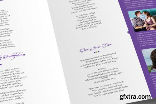 CreativeMarket - Remember Me Funeral Program Large 8p 3694717