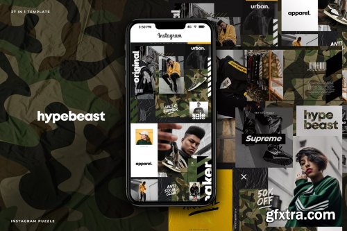 CreativeMarket - Hypebeast - Instagram puzzle 3908212