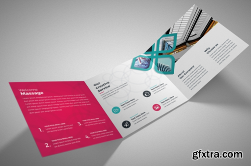 Corporate Square Trifold Brochure