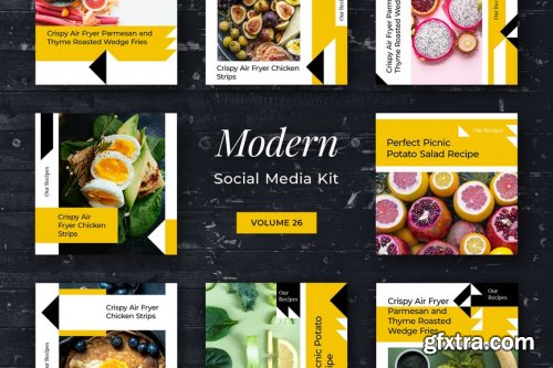 CreativeMarket - Modern Social Media Kit (Vol. 26) 3916195