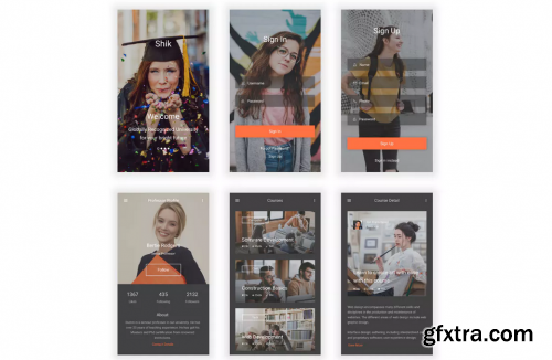 Shik - University & Education UI Kit for Adobe XD