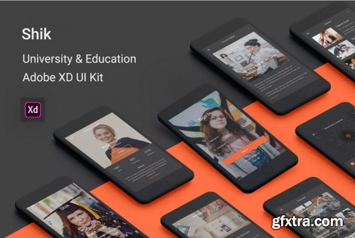 Shik - University & Education UI Kit for Adobe XD