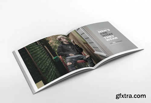 Man Fashion Square Brochure Template