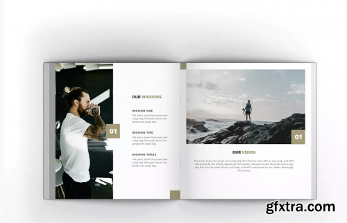 Man Fashion Square Brochure Template