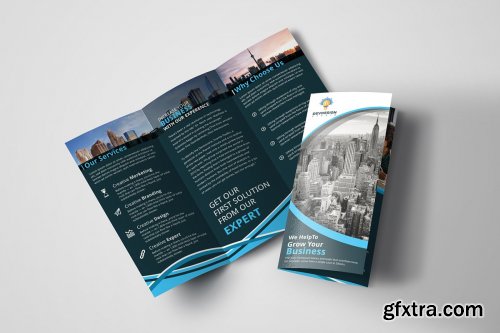 CreativeMarket - Corporate Trifold Brochure 3309872