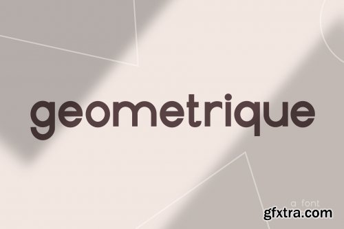 CreativeMarket - Geometrique | Sans Font Family 3920669