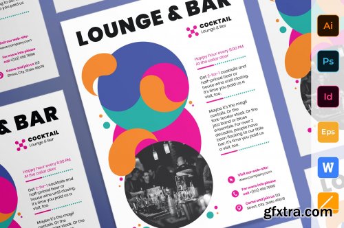 CreativeMarket - Lounge Bar Poster 3923924