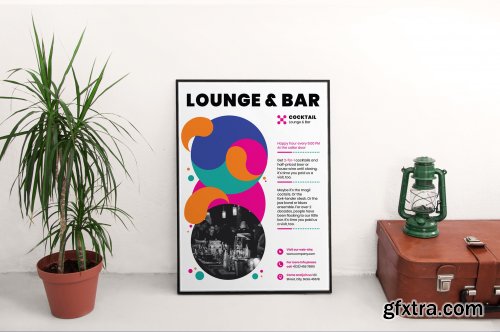 CreativeMarket - Lounge Bar Poster 3923924