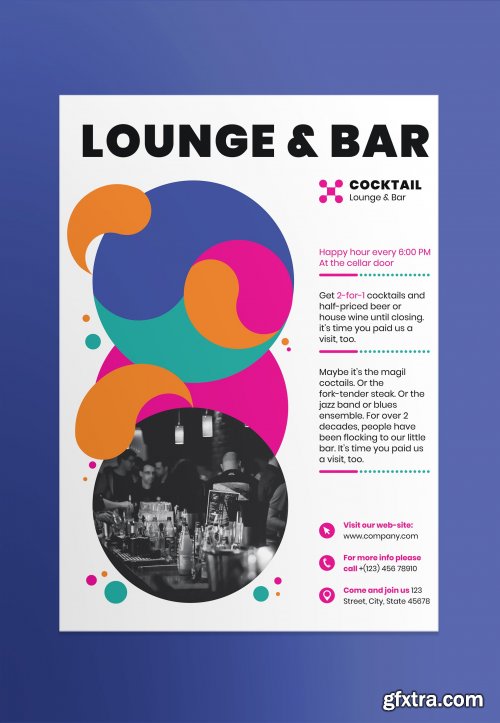 CreativeMarket - Lounge Bar Poster 3923924