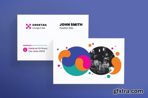 CreativeMarket - Lounge Bar Business Card 3923922